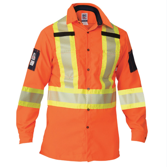BIG BILL® Button Down High Visibility Ripstop Shirt - 145HVP