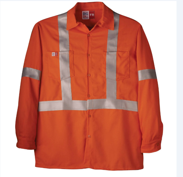 Big Bill® Westex® UltraSoft® Flame Resistant Industrial High Visibility Work Shirt - Orange - 238US7