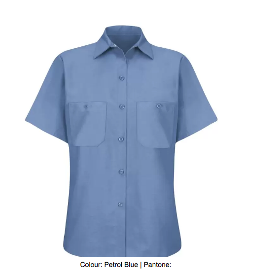 RED KAP® INDUSTRIAL SHORT SLEEVE LADIES' WORK SHIRT - SP23
