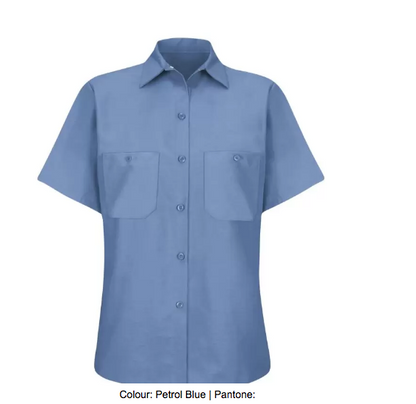 RED KAP® INDUSTRIAL SHORT SLEEVE LADIES' WORK SHIRT - SP23
