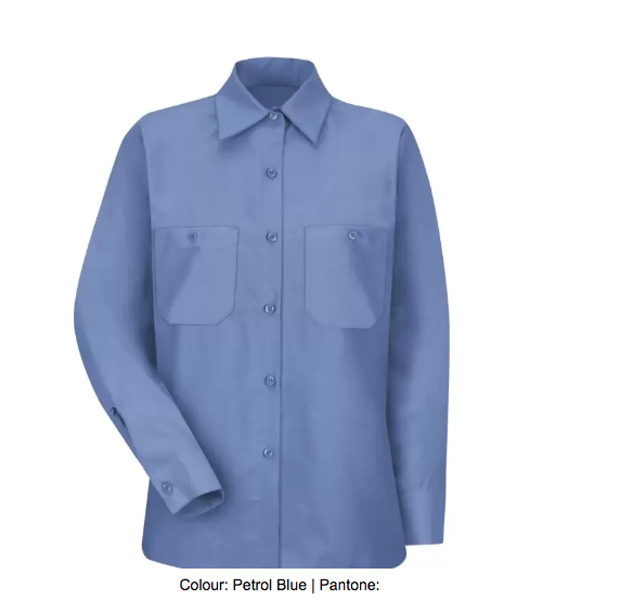 RED KAP® INDUSTRIAL LONG SLEEVE LADIES' WORK SHIRT - SP13