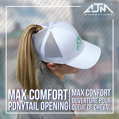 AJM International Polycotton / Polyester Mesh Cap - 5970L