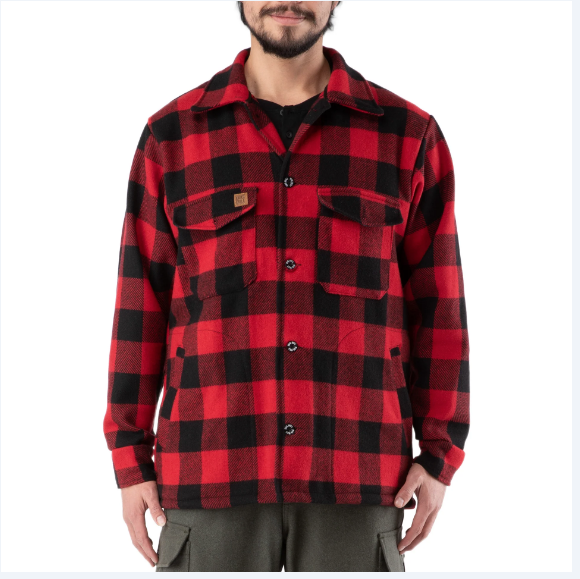 BIG BILL®Plaid RED Wool Jacket - Red - 462