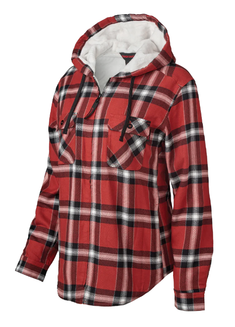 TOUGH DUCK WOMEN’S PLUSH PILE-LINED FLANNEL SHIRT - WS12