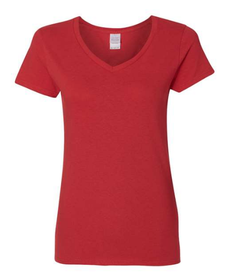 Gildan Women's Heavy Cotton™ V-Neck T-Shirt - 5V00L