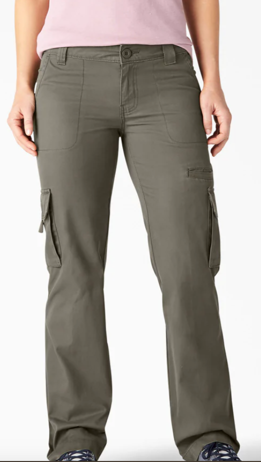 Dickies Women's Relaxed Fit Straight Leg Cargo Pants