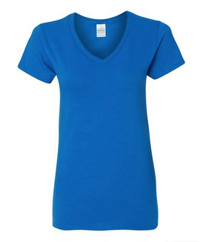 Gildan Women's Heavy Cotton™ V-Neck T-Shirt - 5V00L