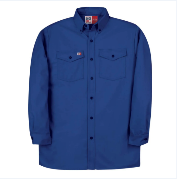 Big Bill® Flame Resistant Button-Down Industrial Work Shirt - 147BDUS7
