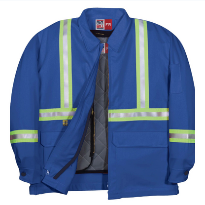Big Bill® Westex® UltraSoft® Zip-in/Zip-out Flame Resistant Jacket with Reflective Tape - CL345US9