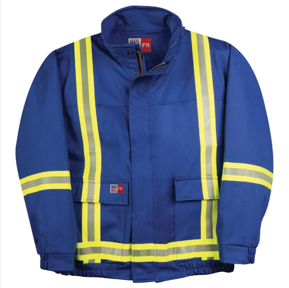 Big Bill® Westex UltraSoft® Unlined Flame Resistant Jacket with Reflective Tape - L495US9