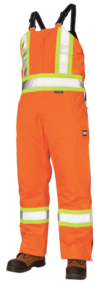 TOUGH DUCK POLY OXFORD INSULATED SAFETY BIB OVERALL -  S798