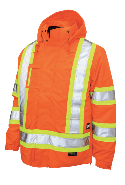 TOUGH DUCK   - POLY OXFORD 5-IN-1 SAFETY JACKET - S426