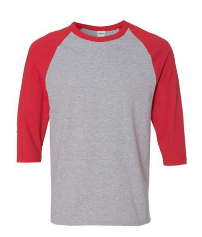 Gildan Unisex Heavy Cotton™ Raglan Three-Quarter Sleeve T-Shirt - 5700