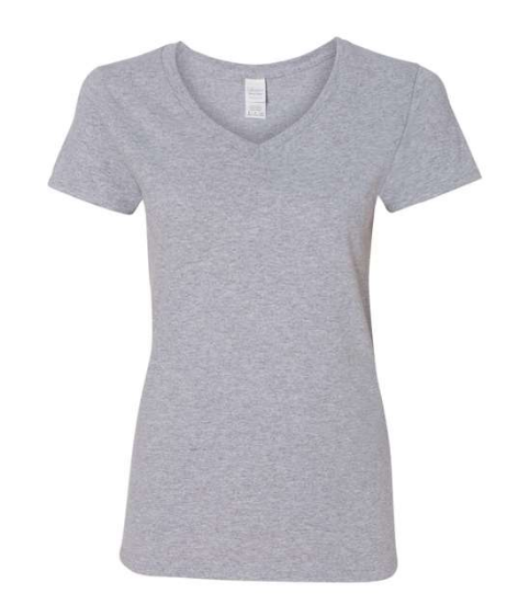 Gildan Women's Heavy Cotton™ V-Neck T-Shirt - 5V00L