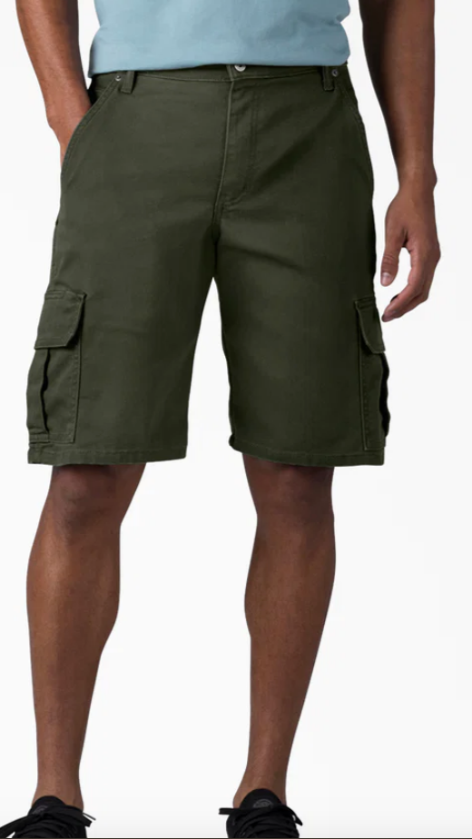Dickies FLEX Relaxed Fit Duck Cargo Shorts, 11"