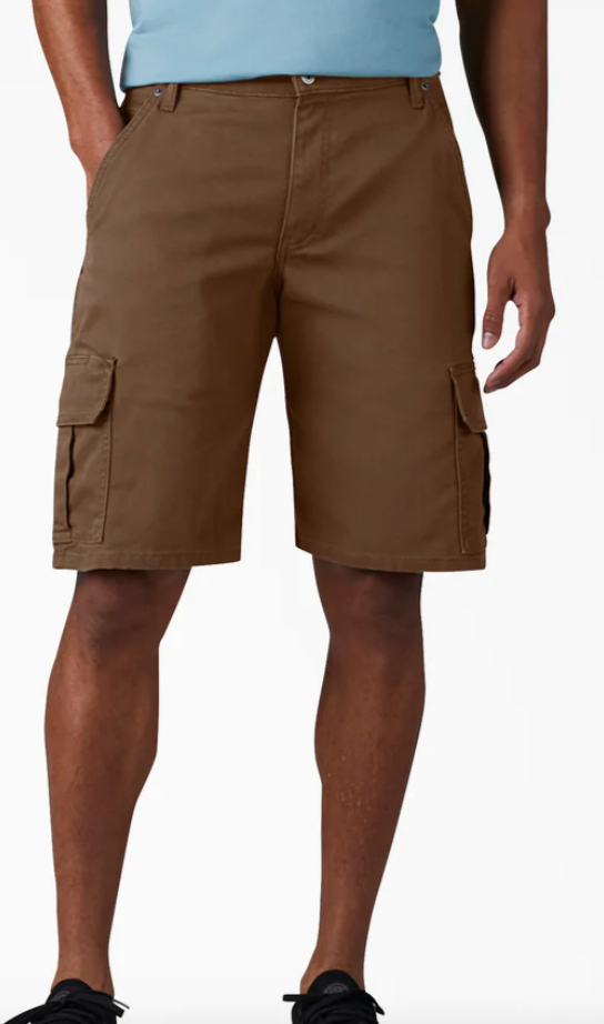 Dickies FLEX Relaxed Fit Duck Cargo Shorts, 11"