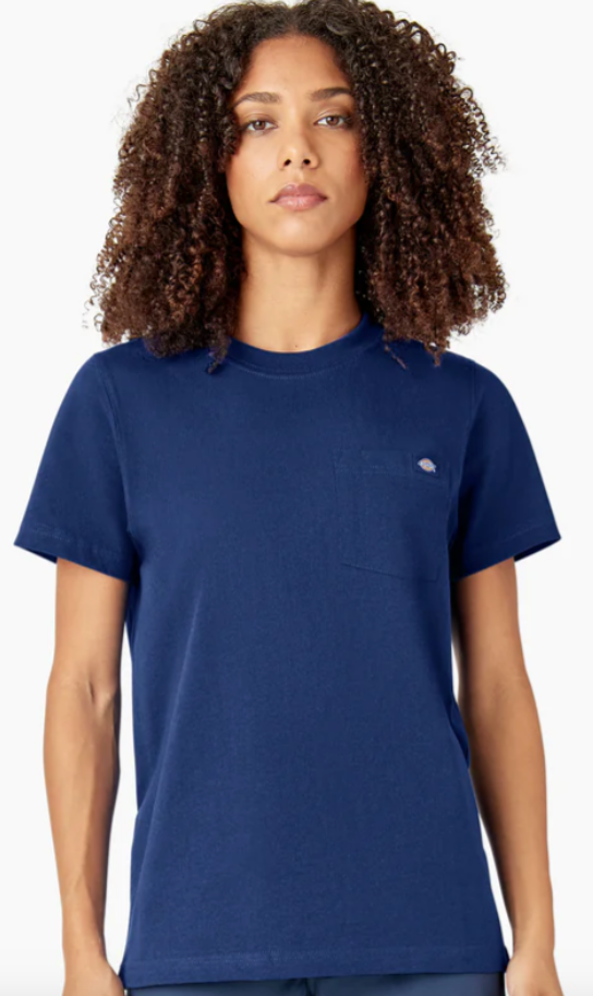 Dickies Women's Heavyweight Short Sleeve Pocket T-Shirt