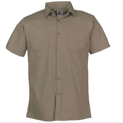 BIG BILL® Lightweight Poplin Short-Sleeve Industrial Work Shirt - 130