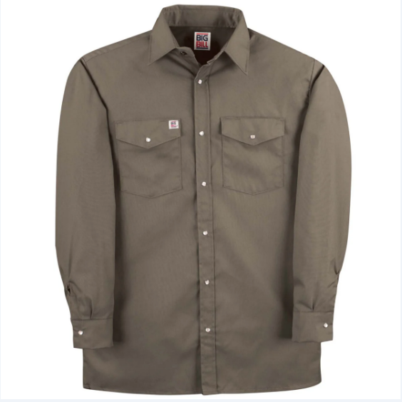 BIG BILL® Premium Long-Sleeve Snap Front Work Shirt - 247