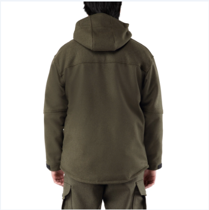 BIG BILL® Hooded Merino Wool Jacket - Green - JKTMER
