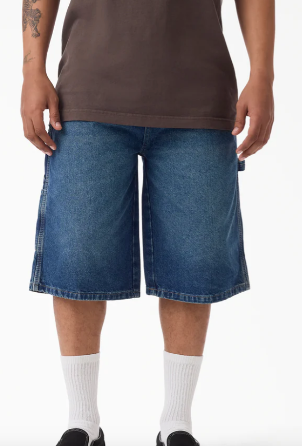 Dickies Worn In Relaxed Carpenter Denim Shorts, 13"