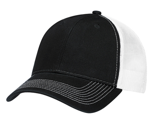 AJM International Enzyme Washed Deluxe Chino Twill / Soft Polyester Mesh Cap - 6H640M