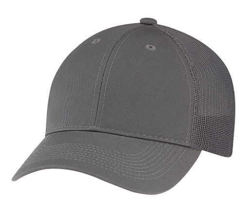 AJM International Enzyme Washed Deluxe Chino Twill / Soft Polyester Mesh Cap - 6H640M