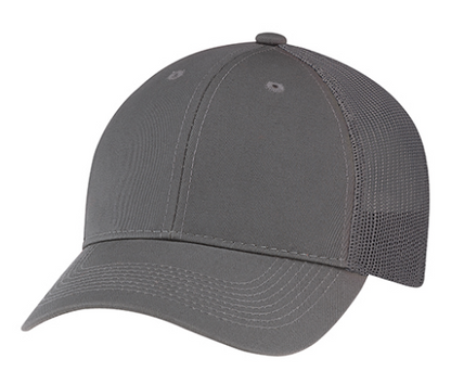 AJM International Enzyme Washed Deluxe Chino Twill / Soft Polyester Mesh Cap - 6H640M