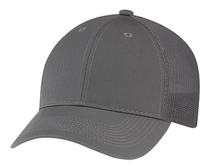 AJM International Enzyme Washed Deluxe Chino Twill / Soft Polyester Mesh Cap - 6H640M