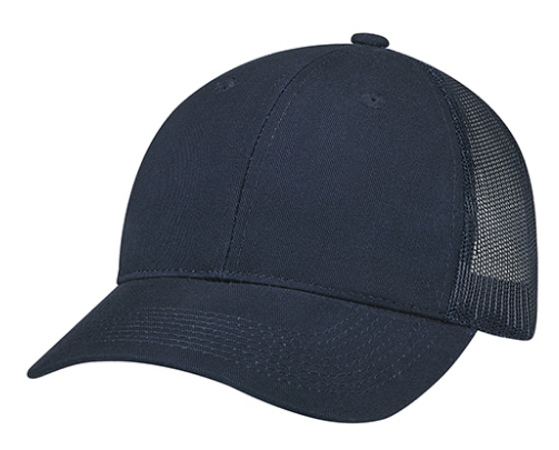AJM International Enzyme Washed Deluxe Chino Twill / Soft Polyester Mesh Cap - 6H640M