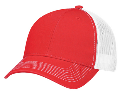 AJM International Enzyme Washed Deluxe Chino Twill / Soft Polyester Mesh Cap - 6H640M