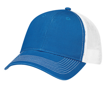 AJM International Enzyme Washed Deluxe Chino Twill / Soft Polyester Mesh Cap - 6H642M