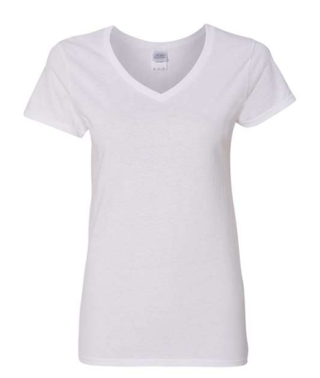 Gildan Women's Heavy Cotton™ V-Neck T-Shirt - 5V00L