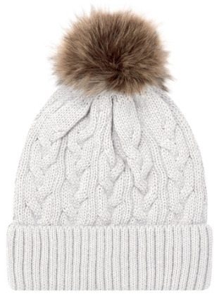Acrylic - Cuff Toque (Faux Fur Pom Pom 12cm, Women’s) - 9L594L