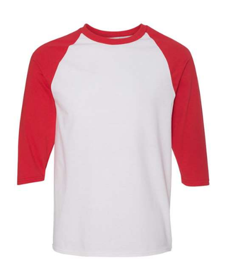 Gildan Unisex Heavy Cotton™ Raglan Three-Quarter Sleeve T-Shirt - 5700