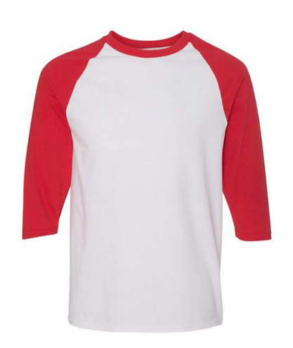 Gildan Unisex Heavy Cotton™ Raglan Three-Quarter Sleeve T-Shirt - 5700