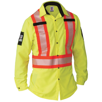BIG BILL® High Visibility Long-Sleeve Ripstop Shirt - 144HVP