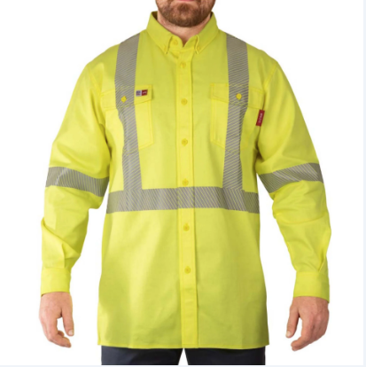 Big Bill® Flame Resistant PRO® Button-Down Dress Shirt - Yellow - 107PR6