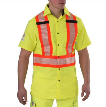 BIG BILL® High Visibility Short-Sleeve Ripstop Shirt - 134HVP