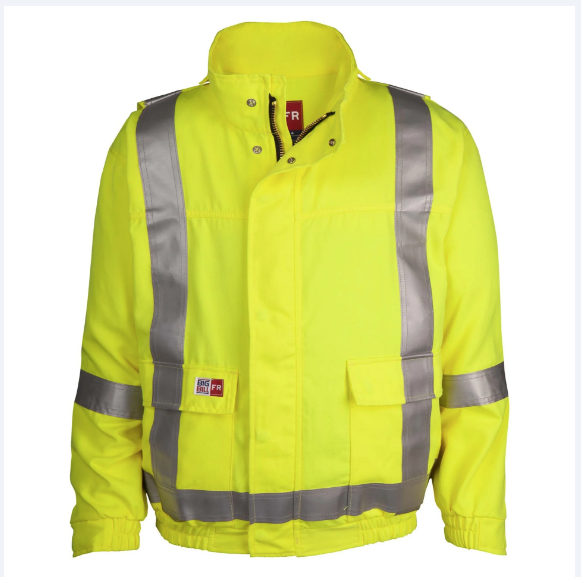 Big Bill® Unlined High-Visibility Flame Resistant Jacket - Yellow - L498TY7