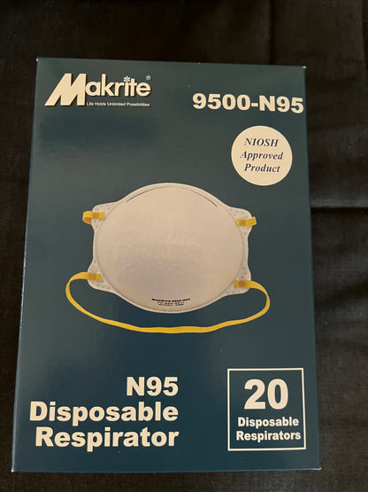 Forcefield Forcefield "Breathe No Evil" N95 Disposable Respirator, 20 per box - 027-910N95